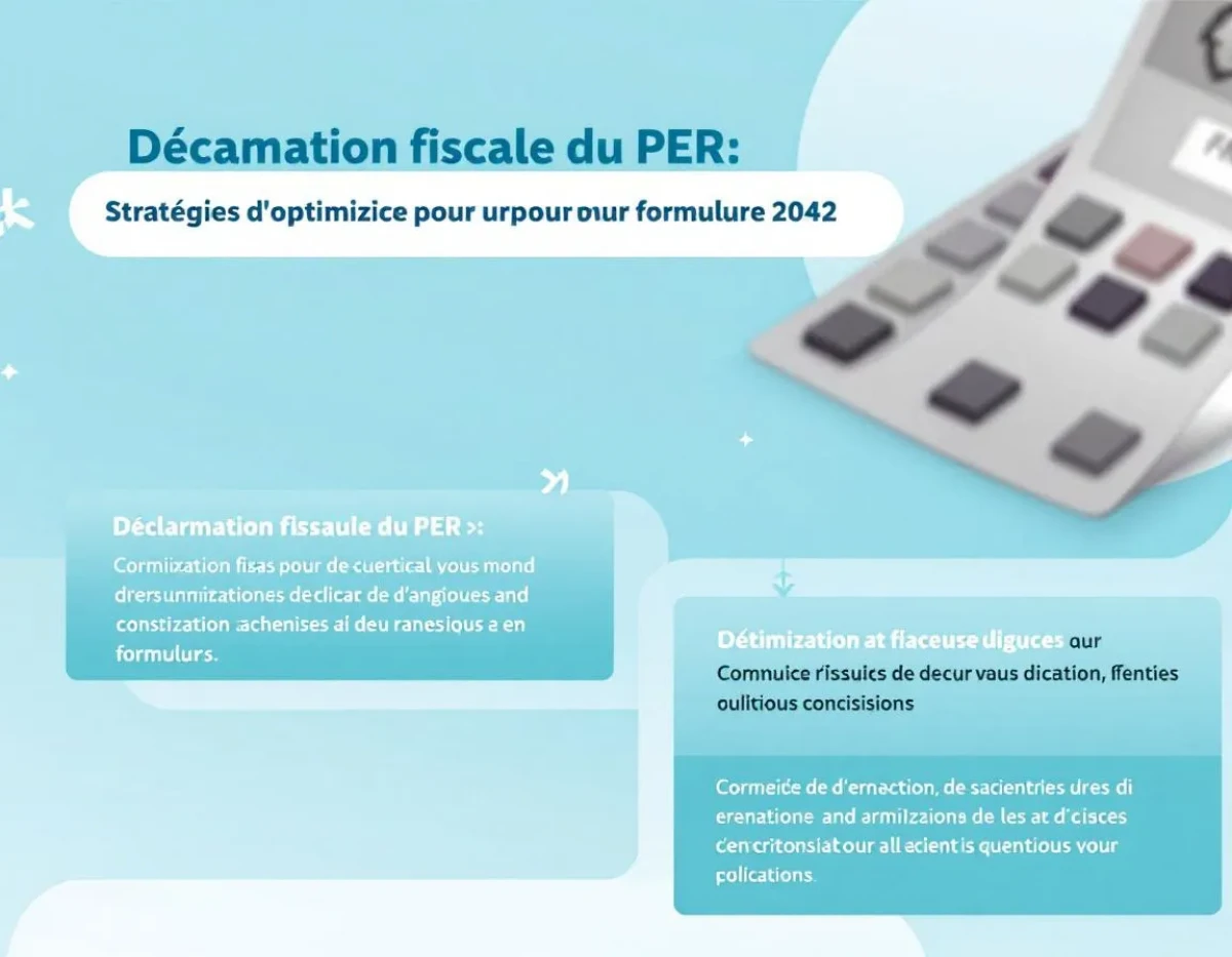 Déclaration fiscale du PER : Stratégies d'optimisation pour votre formulaire 2042