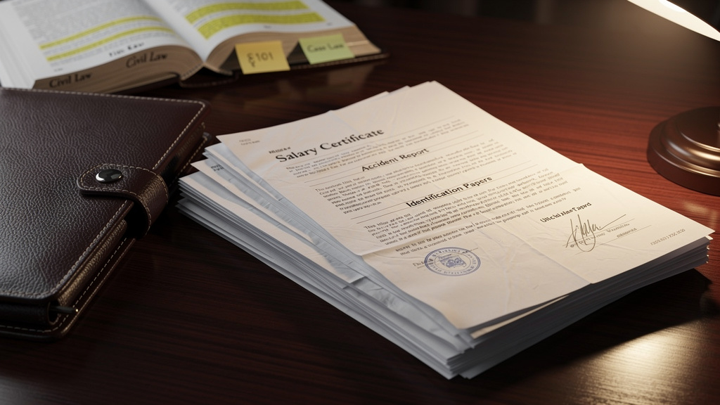 Les documents nécessaires pour l'attestation de salaire accident de travail